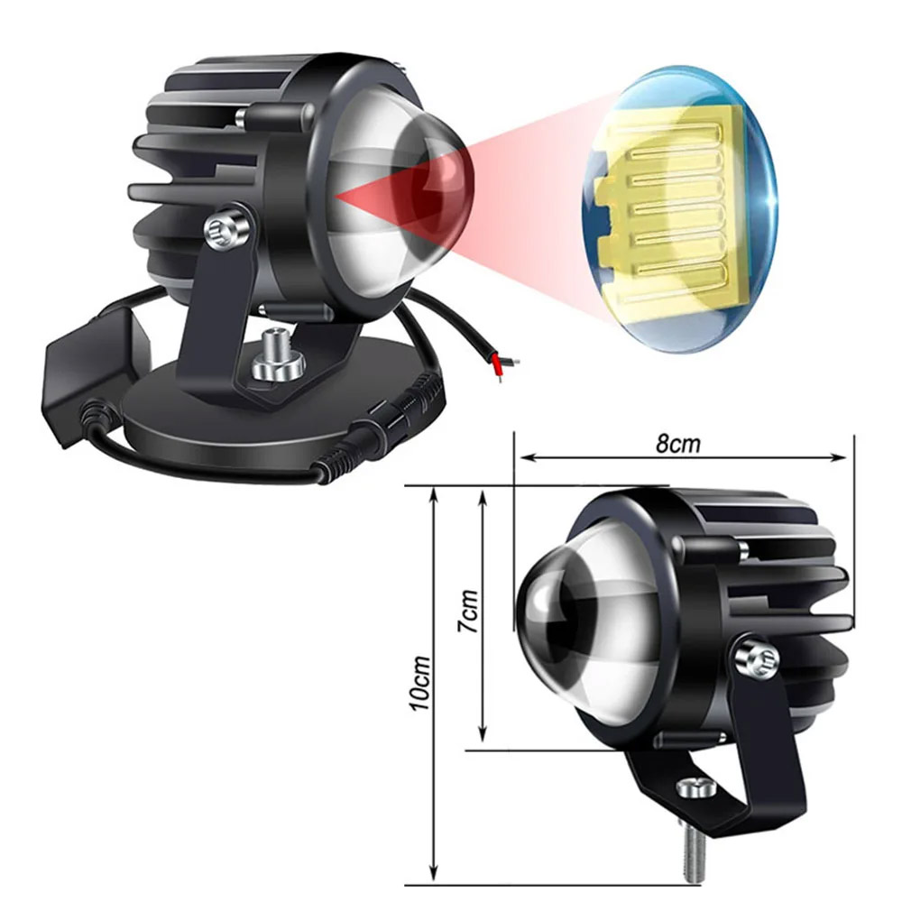 Motorcycle Projector Laser Lig - Universal Motorcycle Led Headlight Projector 评论和价格