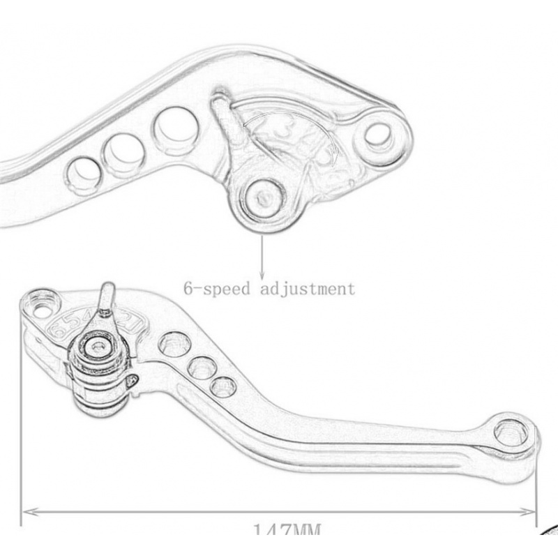 For Honda REBEL/CM/CMX 300/500 - Cnc Aluminum Adjustable Brake Clutch Levers 评论和价格