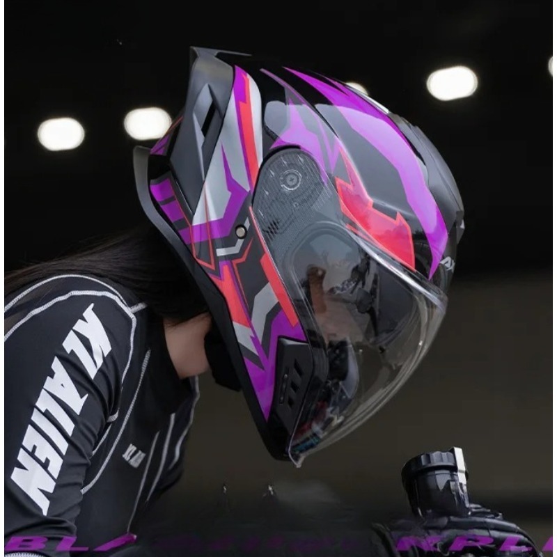 Motorcycle Full Helmet Large T - Full Face Motorcycle Helmet With Bluetooth 评论和价格