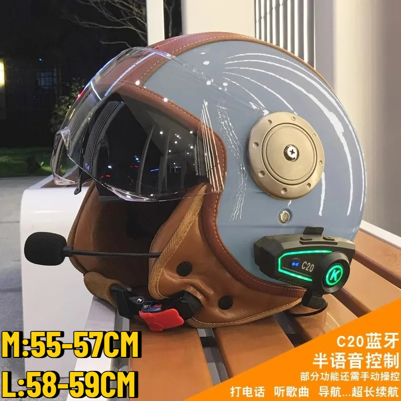 Electric Motorcycle Double Mir - Full Face Motorcycle Helmet With Bluetooth 评论和价格